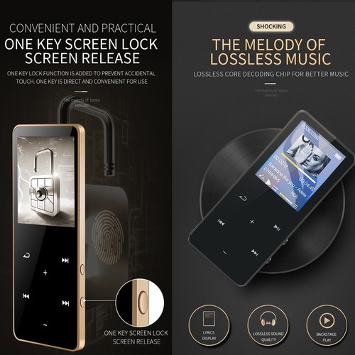 MP3 Player with Portable 1.8" Color Screen Digital Audio Player Built-in I6V9 - Picture 8 of 12