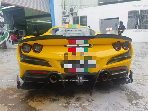 Real Carbon Fiber Rear Trunk Wing Lip Spoiler For Ferrari F8 Coupe Spider 19-23 - Bild 4 von 11