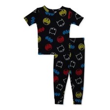Baby Toddler Boys BATMAN 100 Cotton Tight Fit Pajamas Size 12 Months 3T NWT