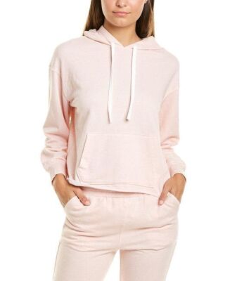 Splendid Hoodie Pink Peach Speckled Sweater Women Sz L NEW NWT BL6