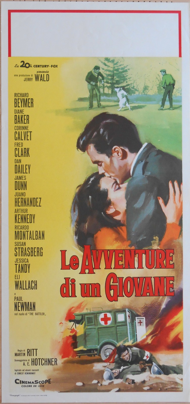 Locandina originale film Le avventure di un giovane (1962) - Regia di Martin Ritt