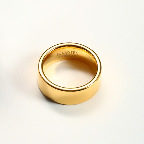 Rings For Men Women Couple Wedding Band Classic Gold Color - Picture 3 of 32