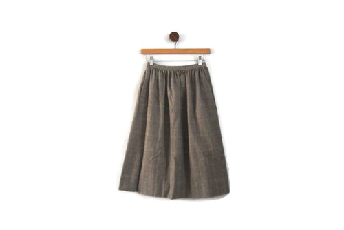 Vintage Plaid Skirt - A-Line Women's Size Small - 24" Waist Handmade - Picture 1 of 4