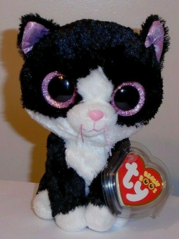 Ty Beanie Boos PEPPER the Cat (Glitter/Sparkle Eyes Version 3) 6