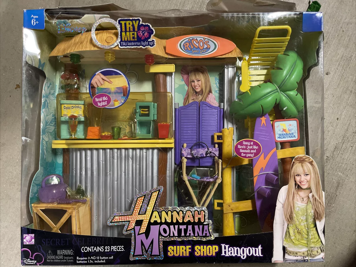New Disney store Hannah Montana Surf Shop Hangout Rico s 23 piece