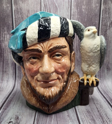 Royal Doulton Large 7.5" Toby Mug Jug 1959 THE FALCONER D6533 Planter Pitcher