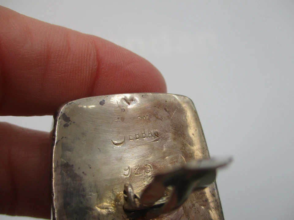 PENDIENTES CLIP CUADRADO TEJIDO CANASTA PLATA ESTERLINA SIMON SEBBAG FIRMADO DE COLECCIÓN Foto 4 de 4