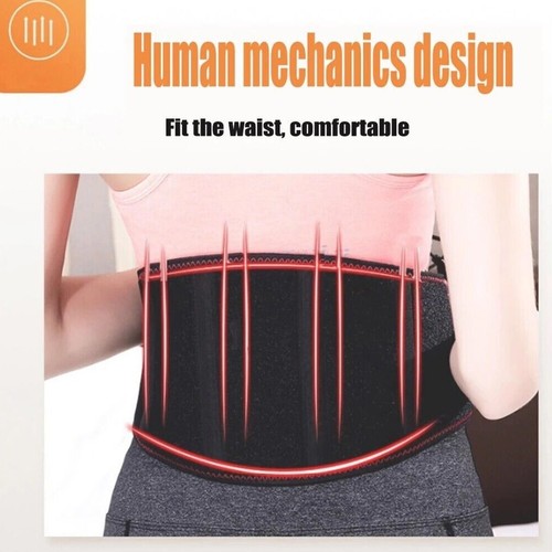 USB Electric Heating Waist Belt Brace Back Pain Relief Heated Pad Lumbar Support - Picture 6 of 12