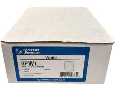 Spwl NEW SYSTEM SENSOR SPWL WALL SPEAKER WHITE | eBay