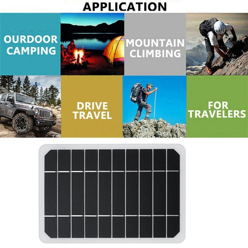5W 10W Portable Solar Panel DIY Module 5V Outdoor Camping Hiking Phone Charger - Picture 25 of 41