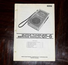 KORG GT-6 service manual and schematic diagrams for GT6