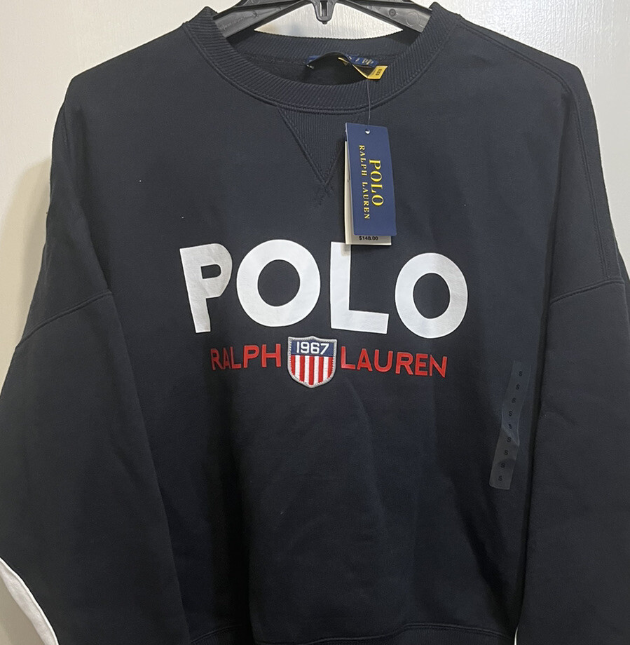 送料関税込み☆ POLO RALPH LAUREN ロゴ スウェット POLO RALPH LAUREN ポロ ラルフローレン スウェット メンズ L／S