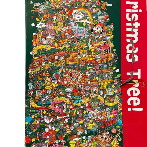 Vintage Springbok Oh Christmas Tree Puzzle Panoramic 700 Pieces 13 x 40 Hallmark - Picture 4 of 11