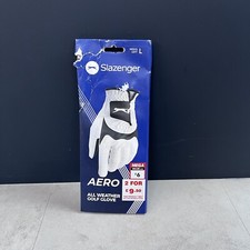 Slazenger Aero White All Weather Golf Glove Mens Left Hand Size Large New