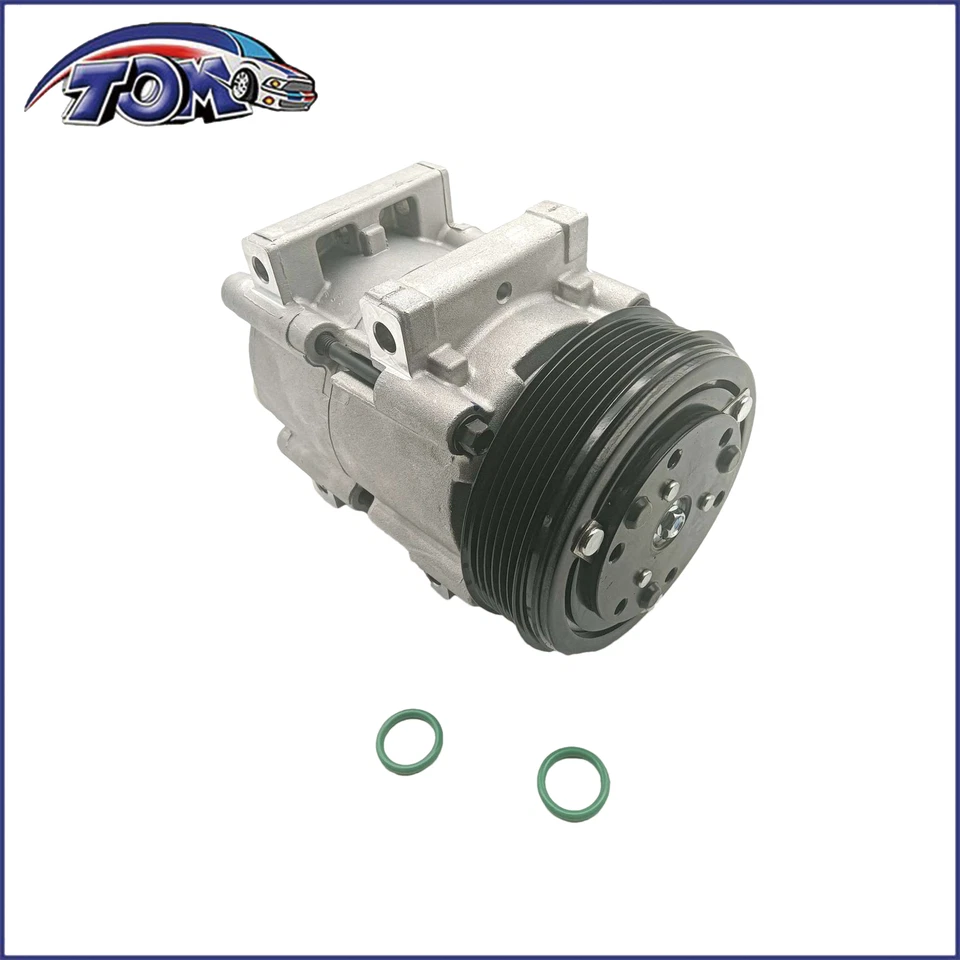Compresor de aire acondicionado con embrague para Ford E-150 Econoline 1990-1996 4,9 L CO 101200C Foto 3 de 4