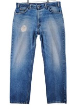 Vintage Levis 506 Blue Jeans Mens 38 Distressed Hi Rise Tapered USA Actual 36x30