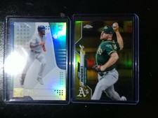 2020 Topps Chrome Liam Hendricks Gold Refractor/50 & Yordan Alvarez Status RC