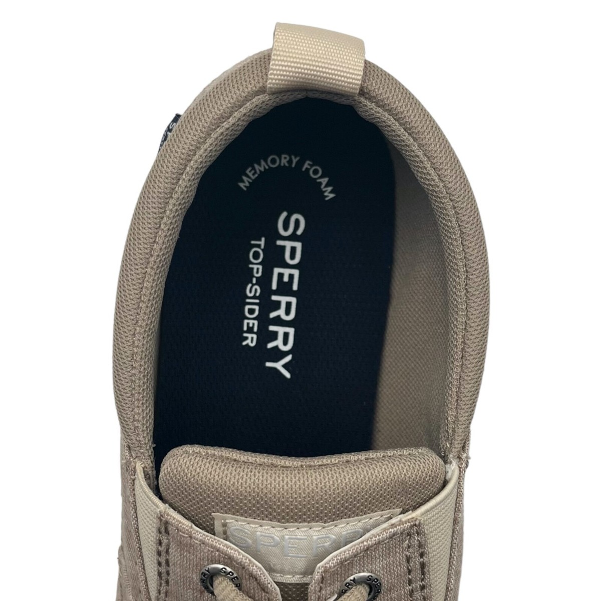 Sperry Men\'s Boat Casual Shoes Size 9.5 Beige/Khaki Chambray Upper Slip-on Style Sperry® Men main image 2