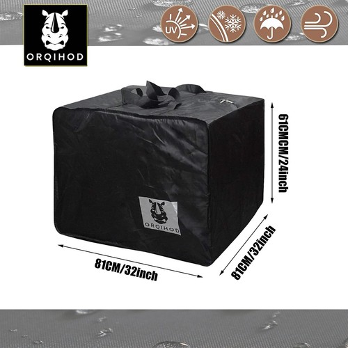 Large Patio Furniture Seat Cushions Storage Bag 420d Heavy Duty Waterproof Outdo - Picture 2 of 5