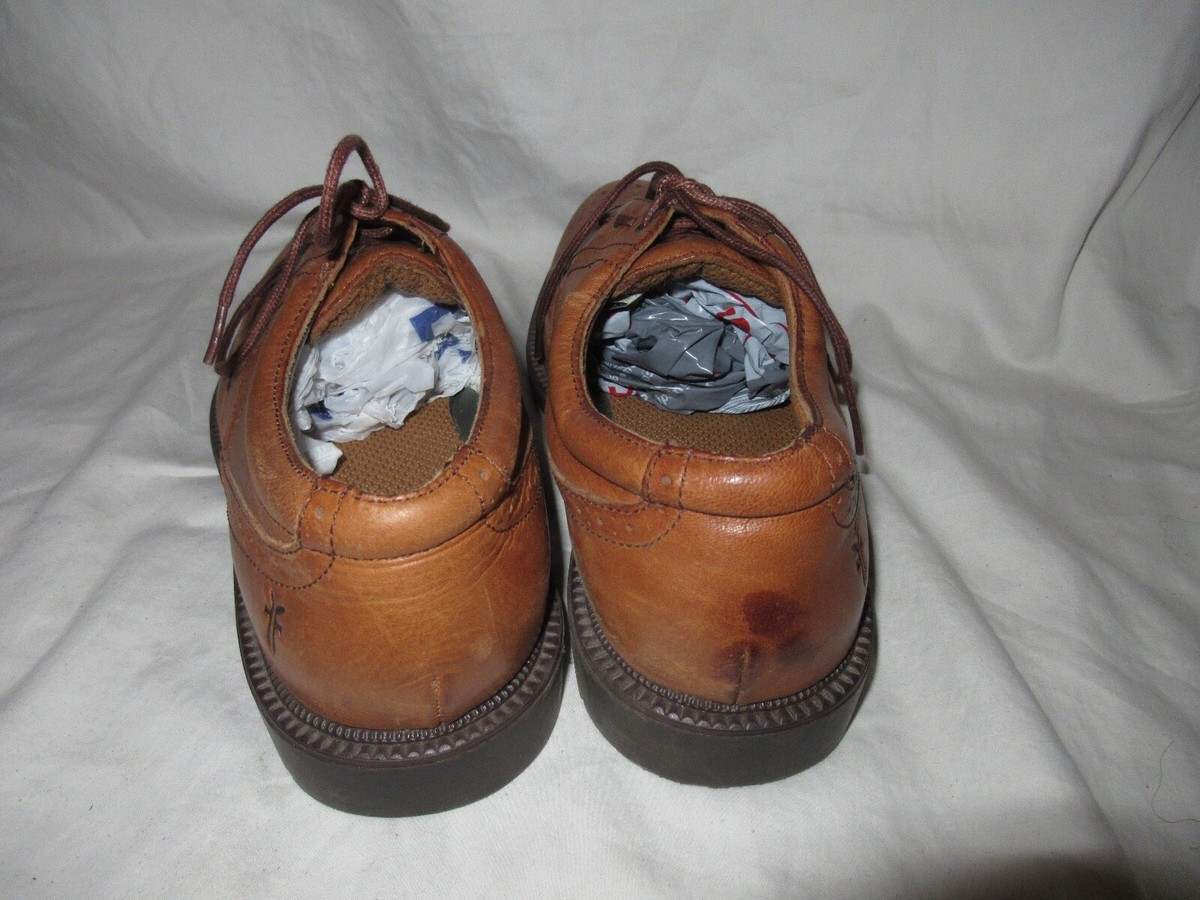Frye Wingtip Oxford Mens‎ 9.5 D Tan Brown Pebbled Leather Brogue Dark Academia Wingtip Oxford - PDM Brown - Char Last – Bridlen main image 4