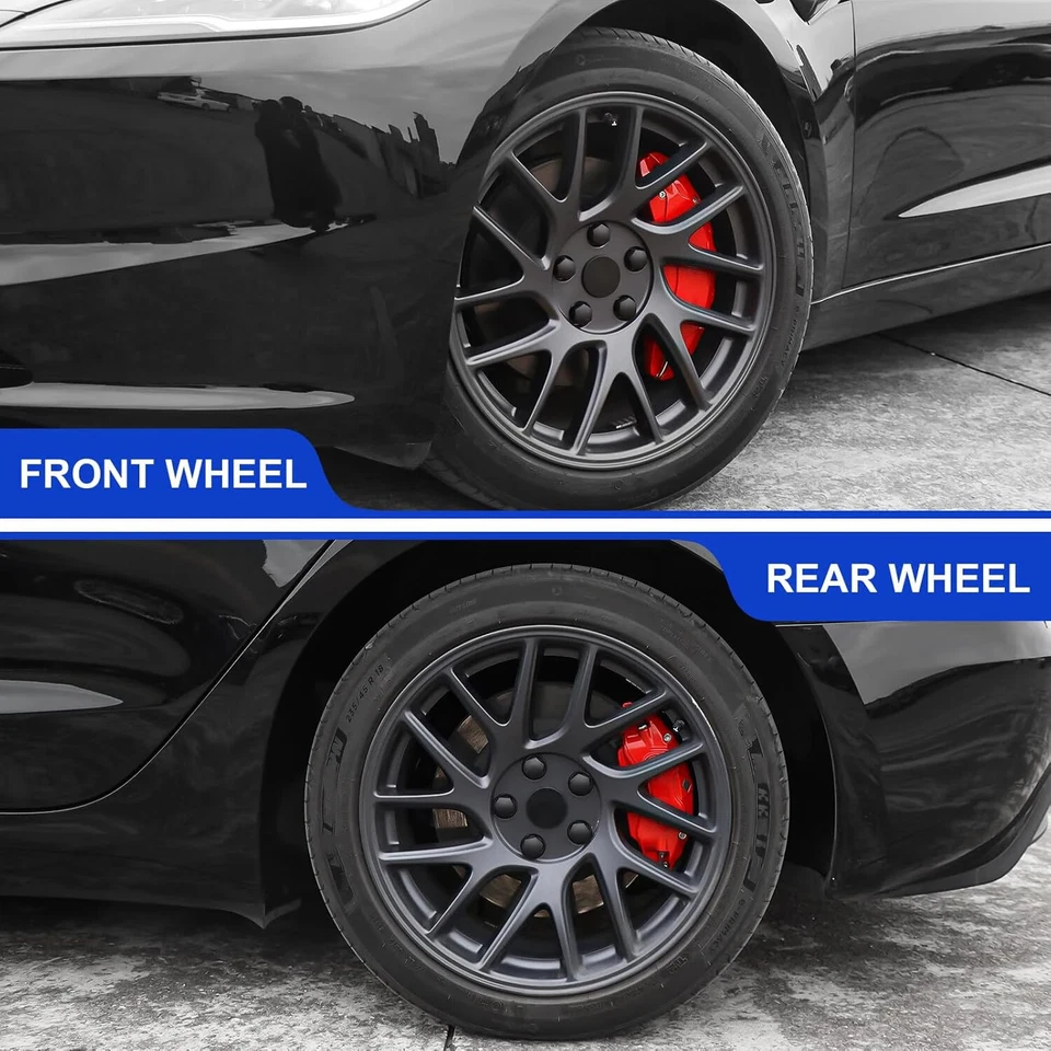 New Brake Caliper Covers for Tesla Model Y Juniper 2025 2026 with Decals - Image 4 of 4