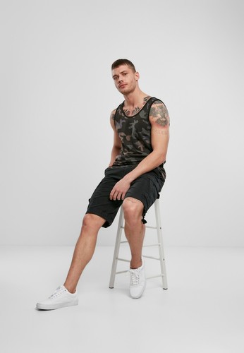 BRANDIT Top Canotta T-shirt uomo militare sport casual Over sizes - Picture 20 of 50