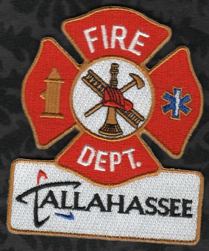 👀😍😂👌  Tallahassee Florida Fire Department Dept. Shoulder Patch - Foto 1 di 2