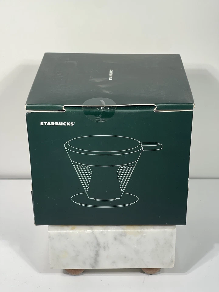 Starbucks Black Pour Over Set Coffee Funnel Brewing Manual Coffee Maker 2022  - Image 3 of 4