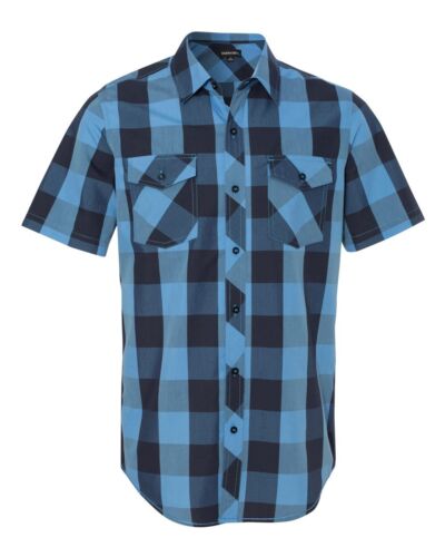 Herren Hemd Kurzarm Kariert Freizeithemd Übergröße S M L XL XXL 3XL (BBU9203) - Bild 2 von 6