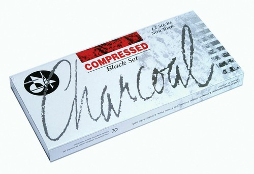 Jakar Black Charcoal Sticks Set Compressed Non Toxic Artist Drawing Sketching - Picture 1 of 5