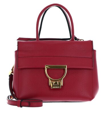 COCCINELLE Arlettis Handbag Handtasche Umhängetasche Tasche Sangria beere Neu