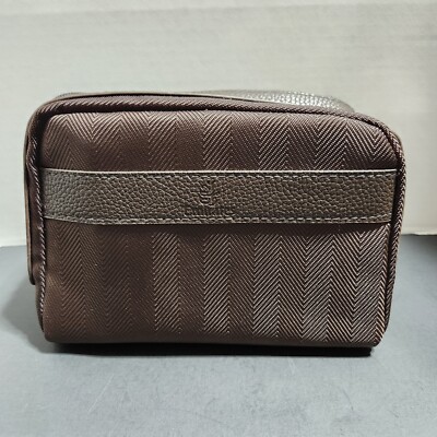 Vintage EMIRATES Airlines BVLGARI First Class Amenity Poach Brown New & Sealed 