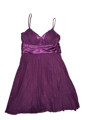 Speechless Brand Purple Sparkle Flowy Dress Women's Size Medium