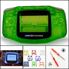 Nintendo Game Boy Advance GBA Front Light Frontlight AGS-001 Full Kit Green