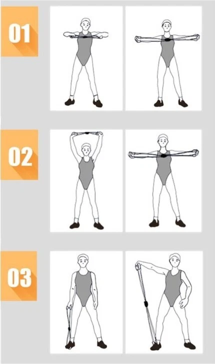 Yoga Fitness Resistencia 8 Palabras Expansor de Pecho Cuerda Entrenamiento Músculo Fitness Elasti Foto 3 de 4