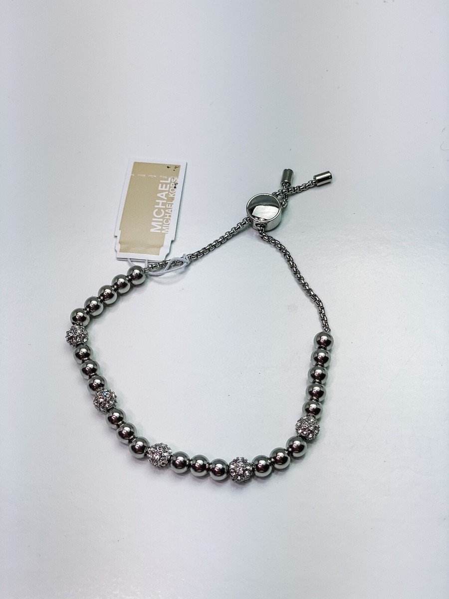 NIB NWT MICHAEL KORS Brilliance Stainless Steel&Crystals