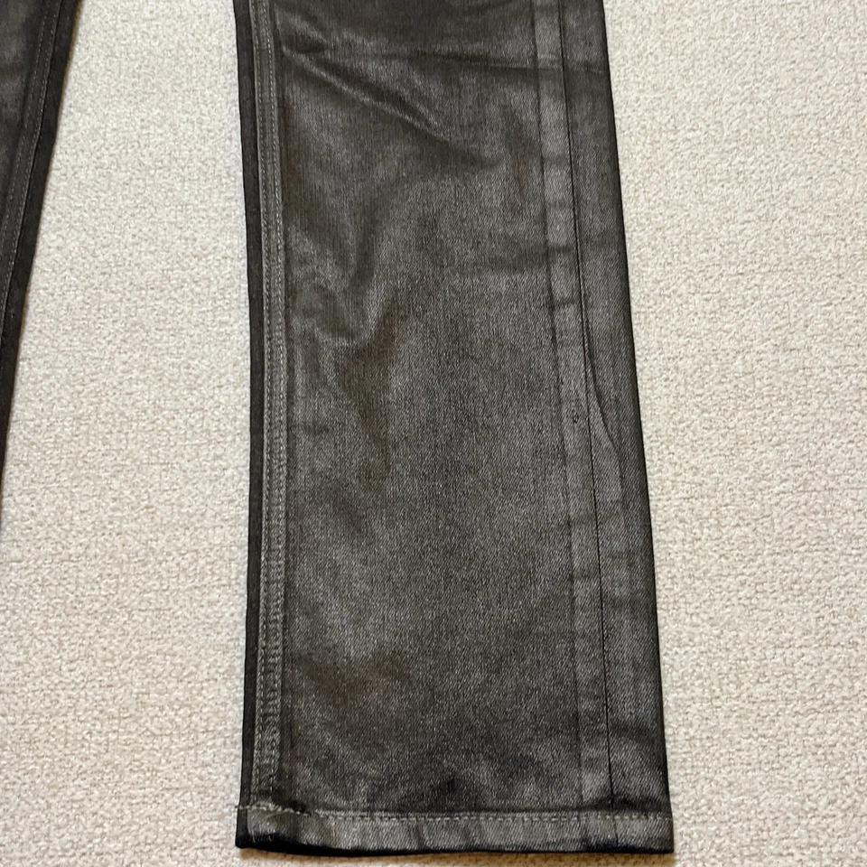 Christopher Blue Designer Jeans Women Size 6 Black Gold Painted Fashion Jeans - Image 2 of 4