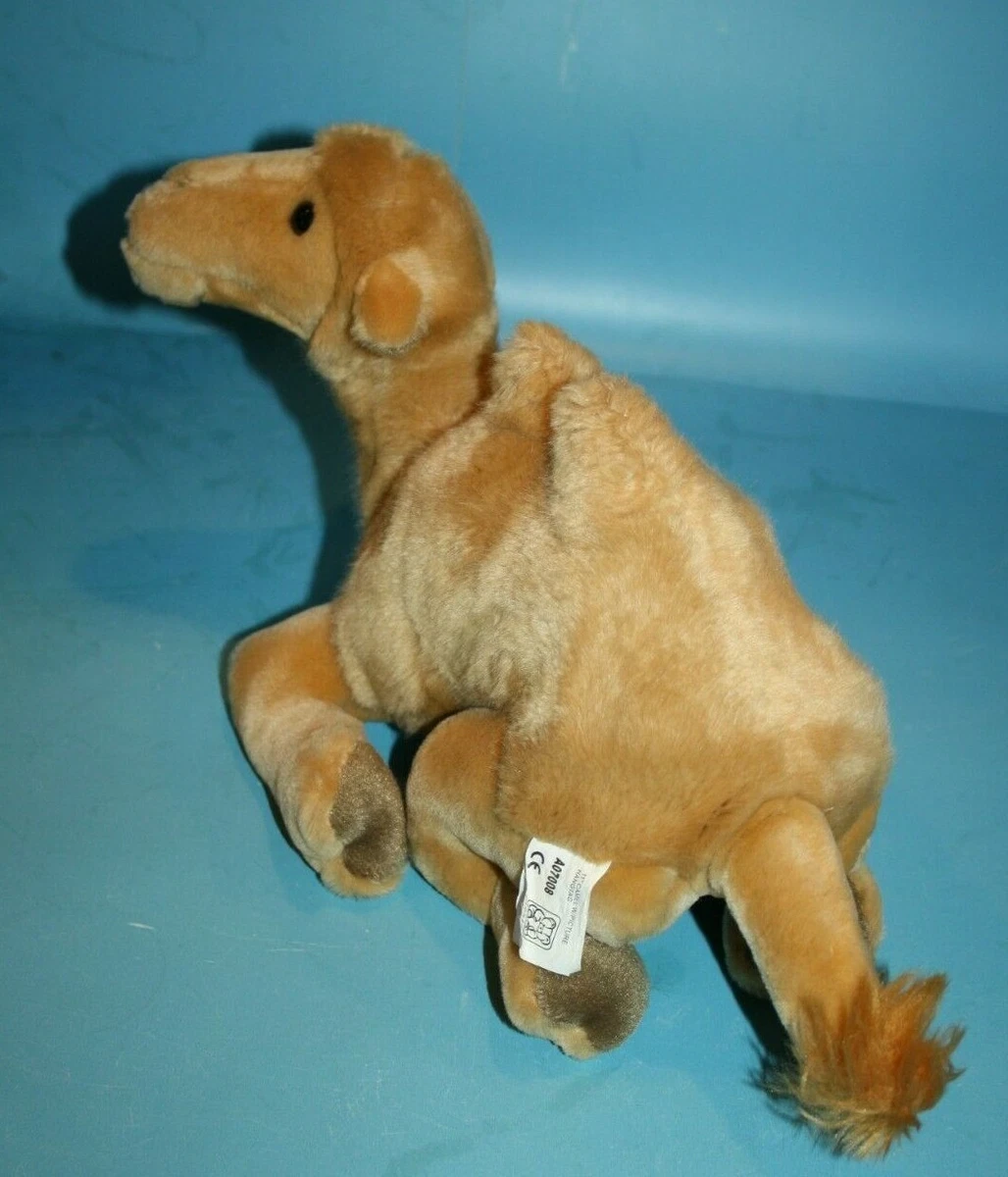 Fiesta Two Hump Camel 11 Plush Sits Soft Toy Tan Laying Stuffed