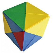 Kostka magnetyczna Trójkąt Puzzle - Magnesy dla dzieci 80x80x80mm