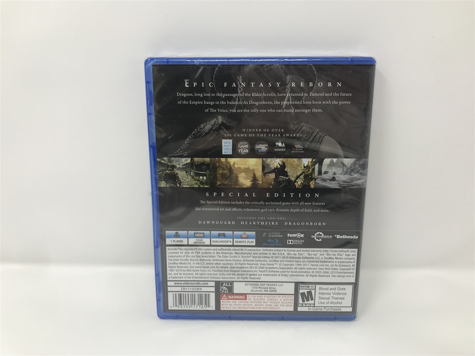 Elder Scrolls V: Skyrim Special Edition - Sony Playstation 4 PS4 - New ...