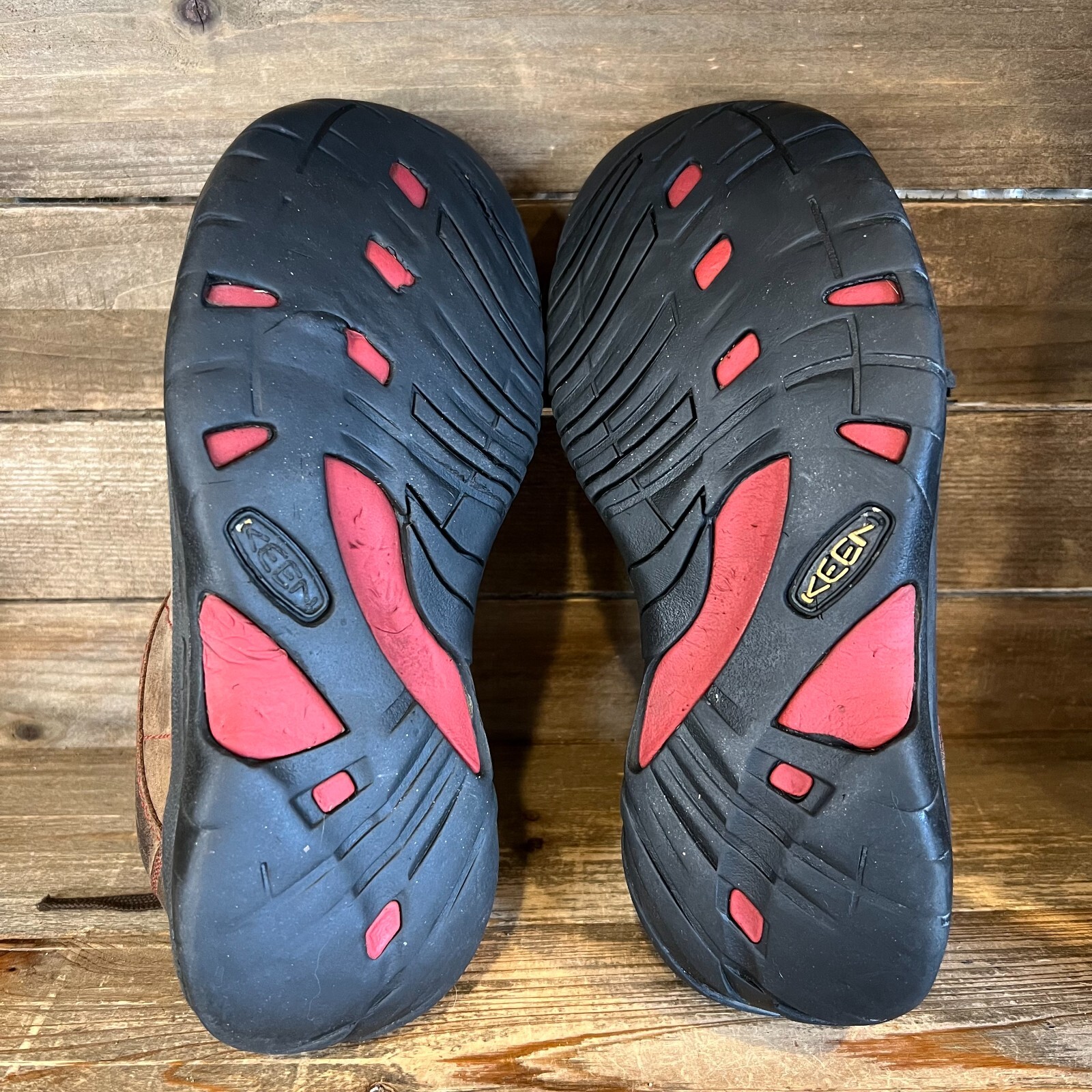 Scarpe da ginnastica basse casual da donna Keen Presidio in pelle nabuk marrone taglia 8 5 M