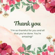 Digital picture Thank you Greeting card art printable file
