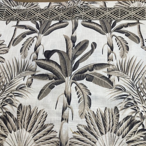 Sample Custom Drape 54” X 34.5” W/grommet Echo For Trend Palm Trees Neutral READ
