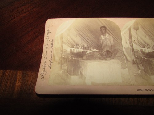 Antique 1899 Spanish Philippine American War Stereoview Filipino Prisoner in Sur - Imagen 2 de 4
