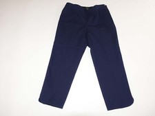 Talbots Women's Heritage Side Zip Cropped Pants Size 8 Petite NWT Navy Blue 8P
