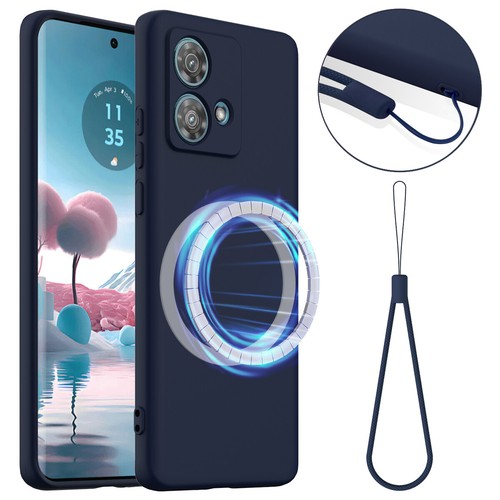 For Motorola Moto G84 Luxury Skin Touch Feel Liquid Silicone Magnetic Cover Case - Picture 22 of 22