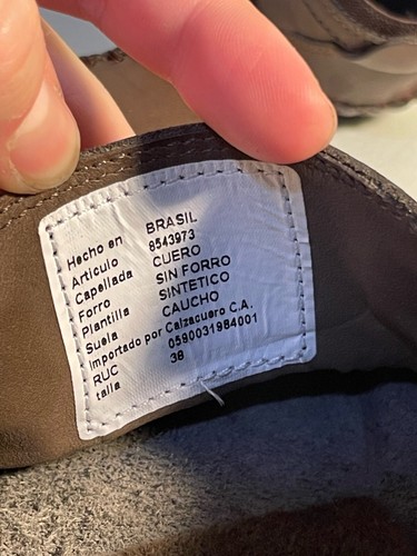 Mocassini in pelle marroni Bata taglia 7,5 uomo taglia 8,5/9 donna scarpe da guida unisex - Foto 6 di 7