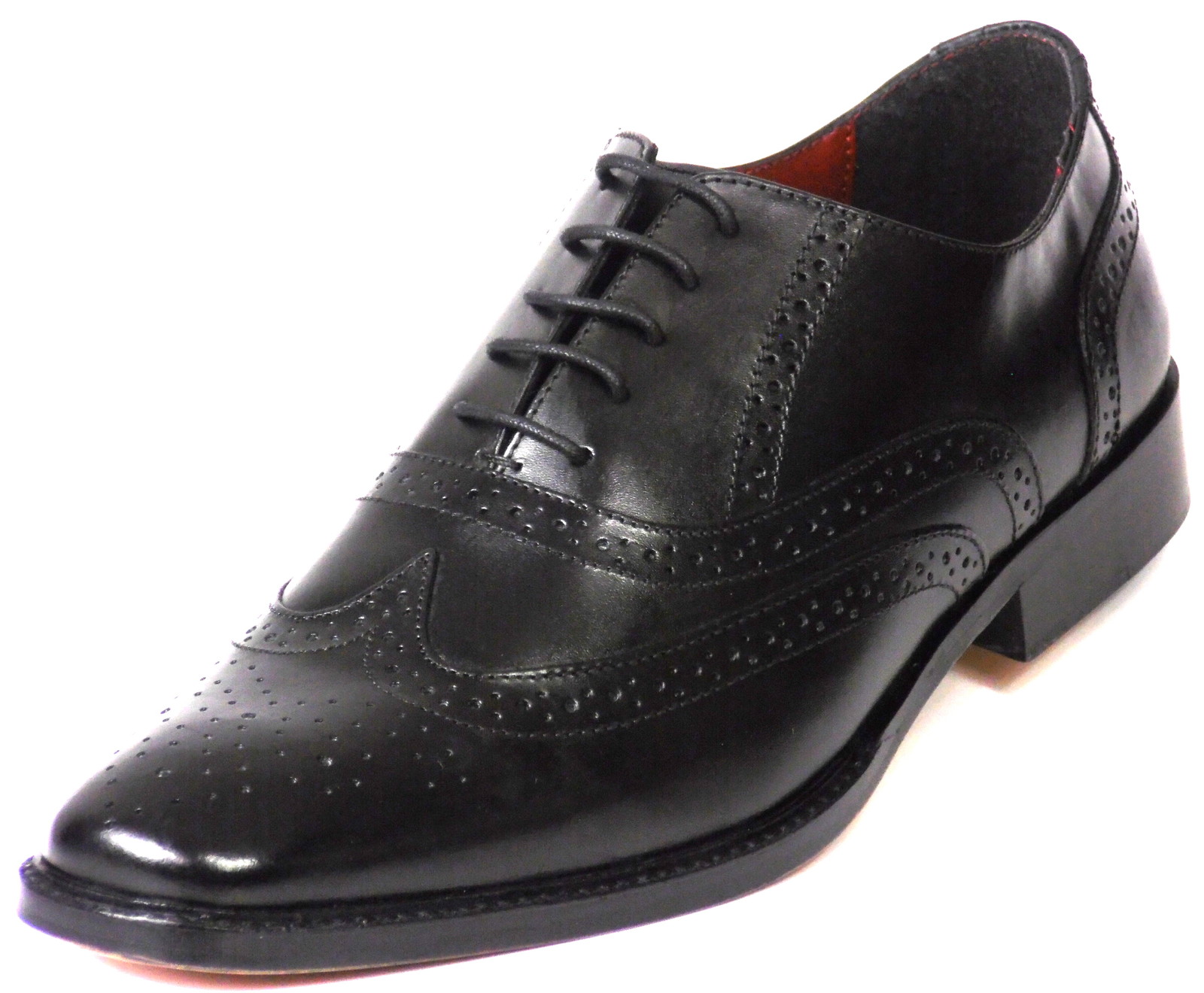 rojofoot Oxford brogue zapatos de cuero señores Business zapatos zapato de mitad de negro rojofoot Oxford brogue zapatos de cuero señores Business zapatos zapato de mitad de negro