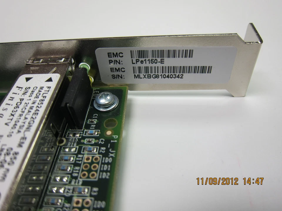 Dell ND407 Emulex LPe1150-E 4GB Single Port PCI-e Fiber Channel HBA Card - Image 3 of 4