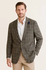 Hart Schaffner Marx Men's Chicago Soft Fit  38R Subtle Plaid Pattern